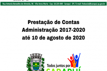 FUNDO SOCIAL DE SOLIDARIEDADE – Prestação de Contas 2017-2020