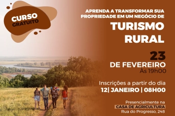 “Aprenda a transformar sua propriedade em um negócio de Turismo Rural”