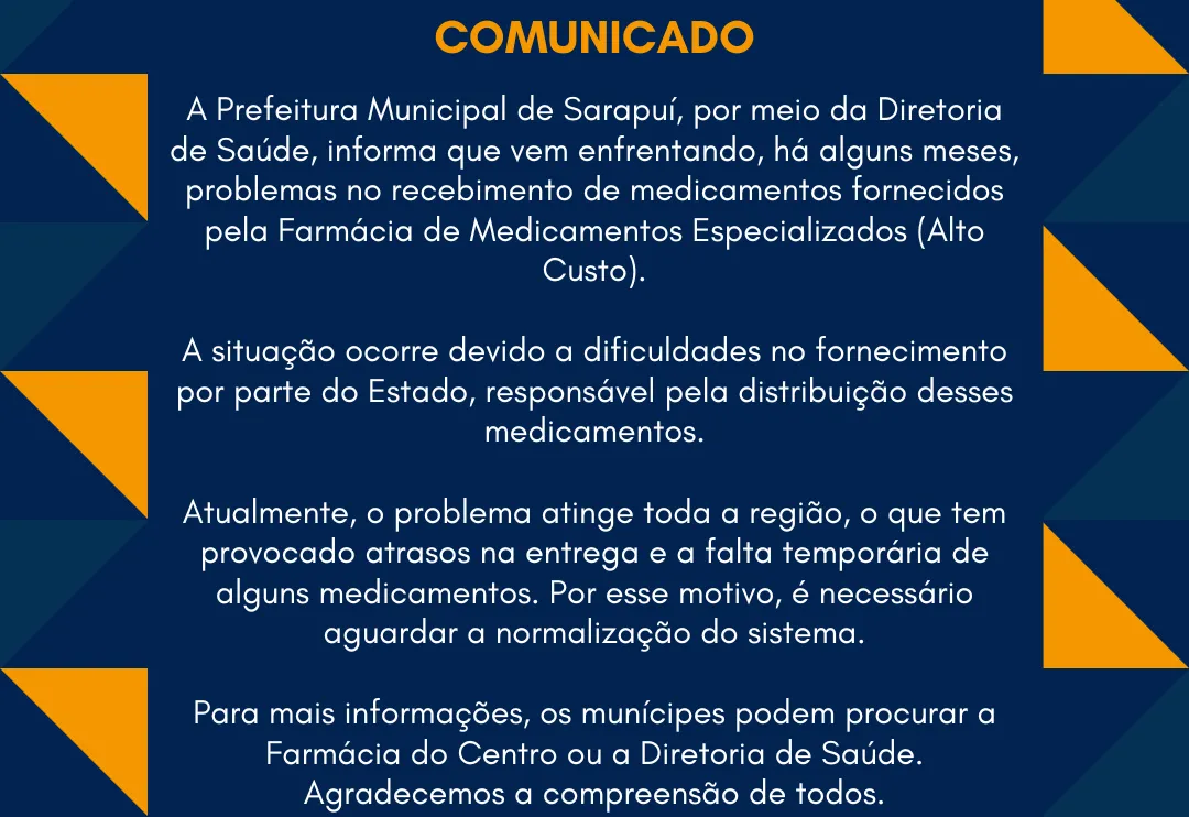 Farmácia de Medicamentos Especializados (Alto Custo)